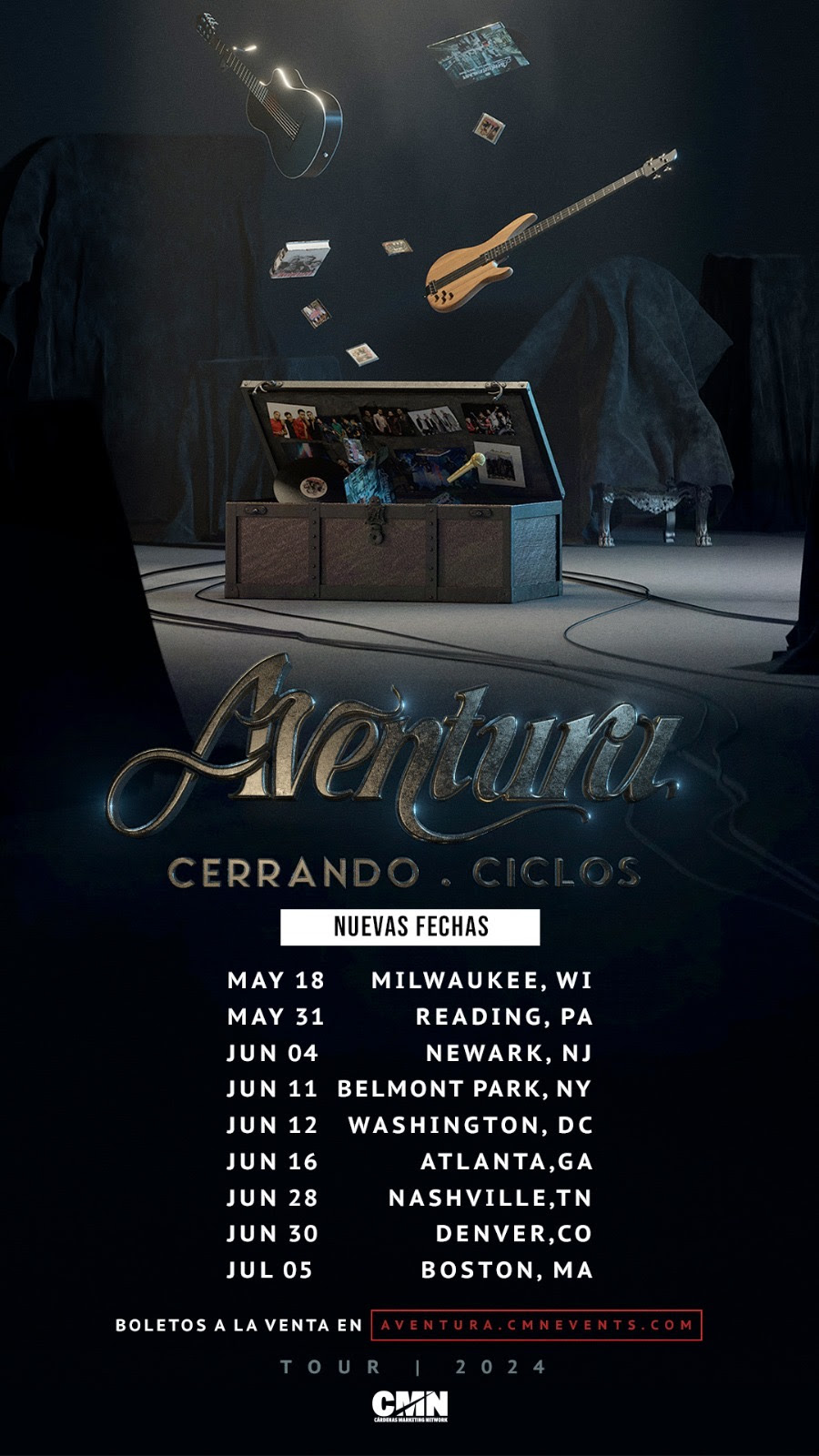 Aventura "Cerrando Ciclos” Tour Expands New Dates and Cities Added